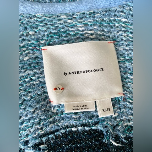 Anthropologie Narwhal Whale Icon Cardigan Sweater (Size XS/S) - NWT - Picture 10 of 10